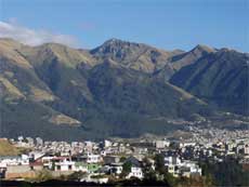 Vista su Quito, Ecuador